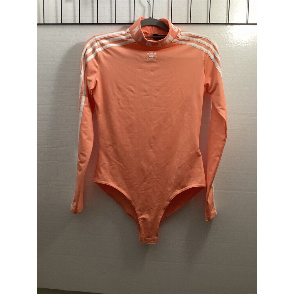 Adidas Pharrell Williams‎ Shirt Womens M Peach White Bodysuit Sku #55600